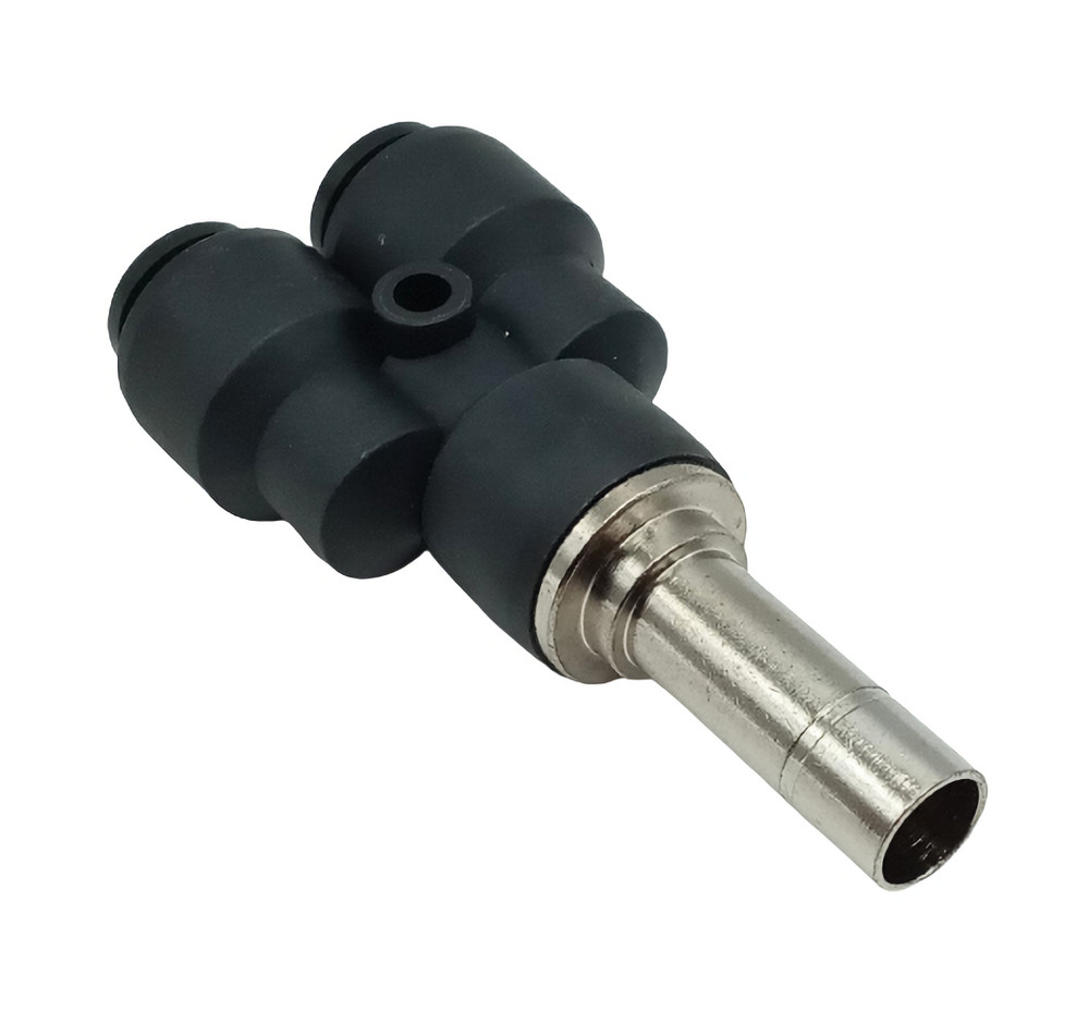 Lot of (2) Conek PWJ3/8-5/16 Reducing Y 3/8-5/16″ Tube Push To Connect Fitting