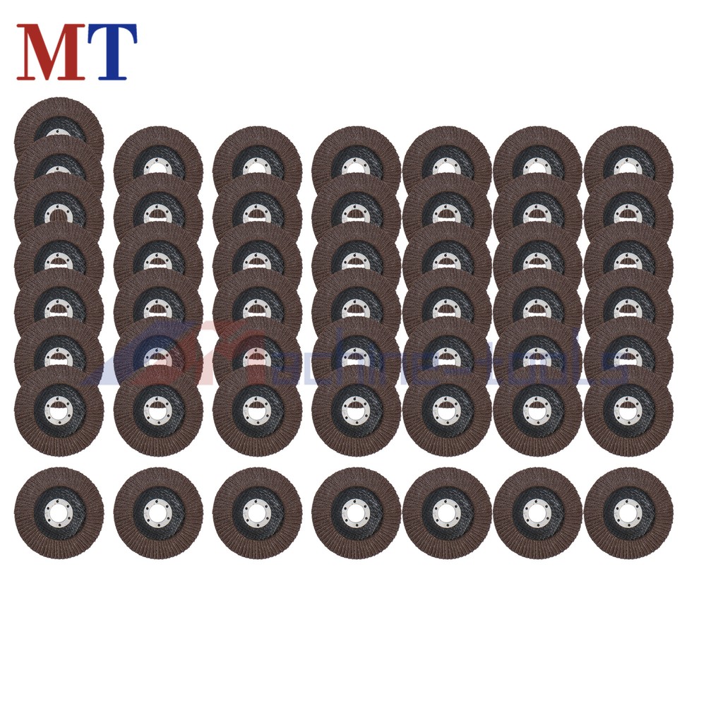 50 Pack High Premium Zirconia Flap Disc 4-1/2″ × 7/8″ Sanding Grinding 40 Grit