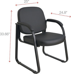 ALERL43C11 25 In. X 24.80 In. X 33.66 In. Genaro Series Fabric Half-Back