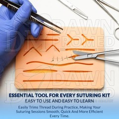 3 Pcs Littauer Stitch Scissors 4.5″ Round Pattern Surgical Dental Instrument Set