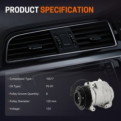 AC Compressor for Dodge Ram 2500 3500 Ram 1500 4500 55111444AB RL111444AB 178313