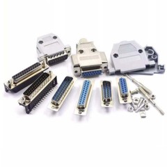 DB15/25/37 Pin D-Sub Female/Male Solder Type Connector + Metal/Plastic Shell