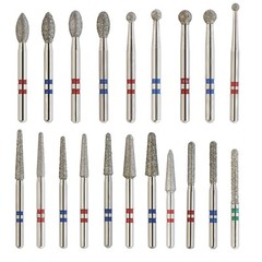 Zirconia Multi-Use Dental Diamond Burs Football Ball Round End Taper Cylinder