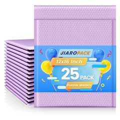 Bubble Mailer 12×16 25pc Large Padded Envelope 12×15 Poly Bag Light Purple
