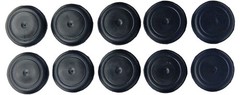 Black Rubber Plugs 3/4 for Flush Mount Body Sheet Metal Holes – Pack of 10