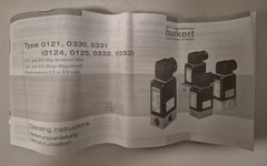 Burkert 0330 direct-acting, media-separated pivoted armature valve