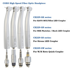 COXO Dental Fiber Optic High Speed Handpiece fit Kavo NSK Sirona Coupler 4 6Hole