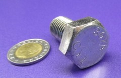 Tap Bolt, FT, 8.8 Zinc Plated Metric, M12 x 1.75 x 40 mm Length, 50 Pc