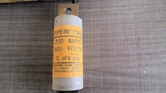 ECONOMY FUSE DIVISION RF 200 TYPE RF FUSE 200 AMPS 600 VOLTS or less USA!