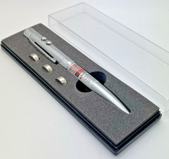 1 New (3 in 1) LED LIGHT, RED LASER POINTER, + PEN Combo, with Case, 5 mW Power