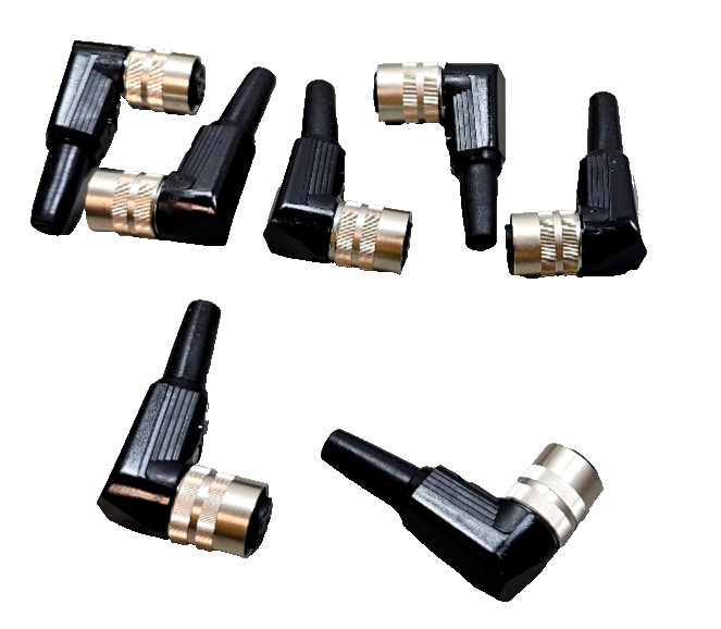 Lot 7 PCS Lumberg 725164-WKV 50/6 Elbow Connectors 5Pos M16, IP40/UL94