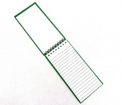 Seth Flip-Top Notebook, 60 Pages, Kelly Green Hard Cover, Wire Bound, #LO3102