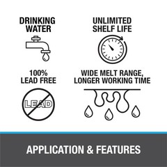 Oatey 29024 Safe Flo 0.117-Inch ga. Bulk, Silver, 1/2 lb. lb., Silver