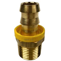 2 Pack Easy Lock Brass Hose Barb Fitting Connector 1/2″ Push-Lock x 1/2″ MNPT