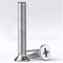 M3 M3.5 Phillips Countersunk Flat Head Machine Screws A2 Stainless Steel DIN 965