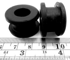 3/4″ Hole Fit – Rubber Grommet Wiring Bushing For 3/8″ Thick Panel, Has 1/2″ ID