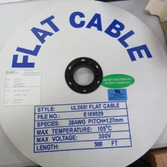 ELMAC HF-10X500FT Qty of 25 per Lot UL2651 FLAT CABLE 10 POLES AWG28