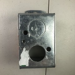 Thomas & Betts 51 Galvanized Steel 1-Gang Gangable Switch Box 2 Inch x 3 Inch…