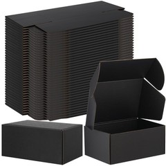 50 Pack Shipping Boxes Corrugated Cardboard Mailing Gift Boxes with Lids Bulk…