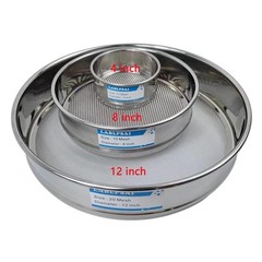 40 Mesh Lab Sieves 4″ Diameter 304 Stainless Steel Wire Cloth Test Industrial