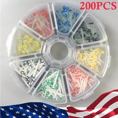200 Pcs Dental Fiber Post Glass Quartz Teeth Restorative Posts 1.0 1.2 1.4 1.6mm