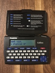 Franklin DMQ221 Collins English Dictionary Thesaurus Electronic Pocket Tested