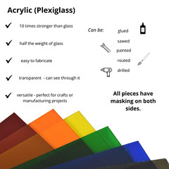 BuyPlastic 2074 Gray Transparent Colored Acrylic Sheet 1/4″ x 12″ x 48″
