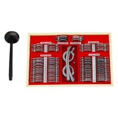 104pcs Optometry Optical Trial Lens Kit Test Metal Trial Frame Set w/Case Box