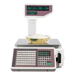 New Commercial Digital Price Computing Scale 66Lbs with Label Barcode Printer
