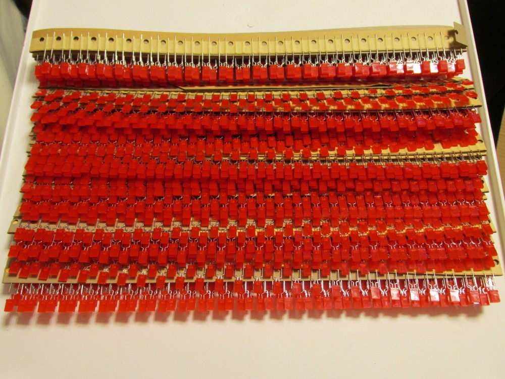 110 Red Diffused 2x5x7mm LED Rectangle Rectangular LED Diodes Fast Tracked Ship