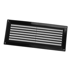 Black Vent Grille 130mm X 300mm / 12.7cm X 30.5cm Flat Vent