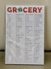 Bloom Daily Planners Grocery Pad Checklist Notepad, 6 x 9 in