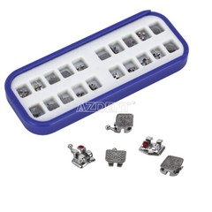 Dental Orthotic MIM Monoblock Metal Bracket Braces Mini Roth / MBT.022 Hooks 345