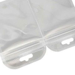Clear/Frosted/Striped/White Flat Plastic QuickQlick™Storage bags for Craft Items