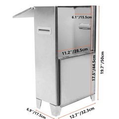 Stainless Steel Fire Extinguisher Cabinet for 5-10 pounds Extinguisher 20” x…
