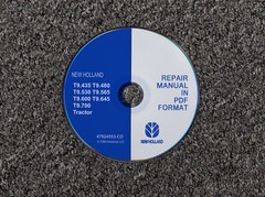 New Holland T9.600 T9.645 T9.700 Tractor Shop Service Repair Manual CD 47924553