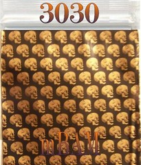 100 PACK 3030 Apple Zip Baggies 3.0X3.0″ POLYBAGS SKULLS SPADES HEAVY D DOLLAR+