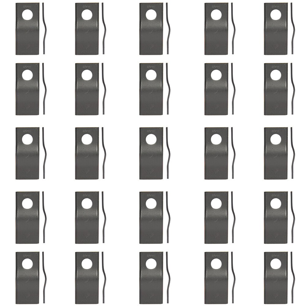 CM120 Fits Zweeger Pack of 25 Disc Mower Blades 4-1/8″ x 1-13/16″