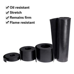 Solid Neoprene Rubber Strips Roll 1/8 .125 inch Thick X 1 inch Wide X 10 Feet
