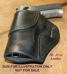 Gary C’s OWB Avenger “XH” LEFT HAND Leather HOLSTER EAA Witness FS Steel w Rail