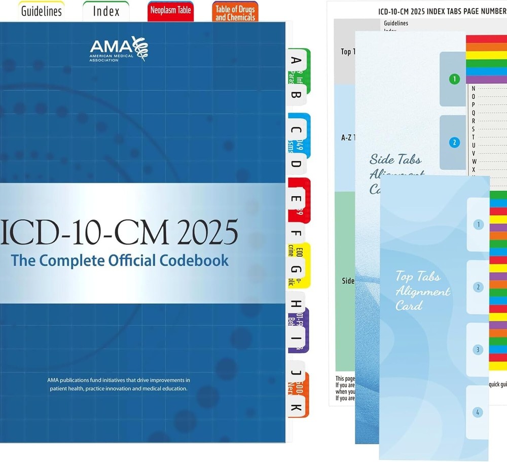 Index Tabs for ICD-10-CM 2025 The Complete Official Codebook – Easy Navigatio…