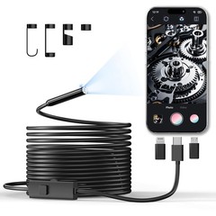 16.4FT Endoscope Camera with Light, 1920P HD, IP67 Waterproof, Single Lens