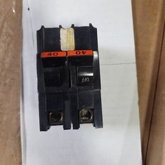 NA240 FPE Federal Pacific 40 Amp 2 Pole Stab-Lok Thick Red Handle MISSING SCREWS