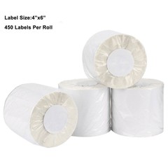450/Roll 4×6 Direct Thermal Shipping Postage Labels Zebra ZP450 505 2844 Eltron