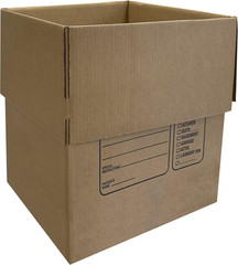 Moving Boxes with Handles, 10 Premium Large, 18 X 18 X 24, Brown, BOXINDSLAR10