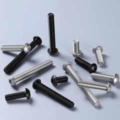 M6 x 10mm 100PCS Button Head Hex Socket Cap Screws Bolts, 10.9 Grade Alloy Steel