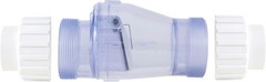 Vertical & Horizontal 2.0 Inch Clear Check Valve – All-Purpose PVC Solution