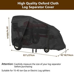 MUTUSHI Log Splitter Cover Heavy-duty 600D Oxford Fabric Waterproof and Dustp…