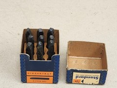 Vintage 1/4 In. Standard Number Punch Set 9 Pieces
