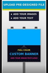 36″x 120″ Custom Vinyl Banner-13oz Premium Matte Vinyl *Design Ready Files Only*